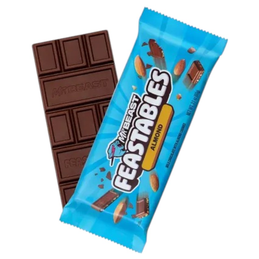Feastables MrBeast Almond milk chocolate with almond