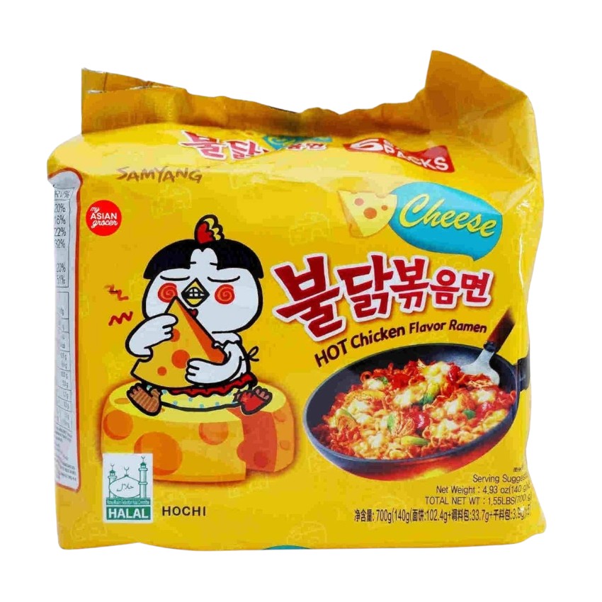 Samyang Cheese Hot spicy Ramen Packing