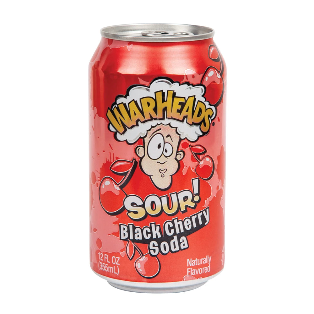 Warheads Sour Black Cherry Soda 355ml