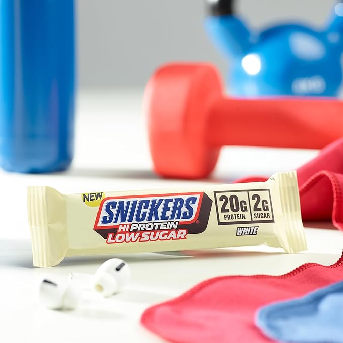Snickers Bars - Low Sugar High Protein Bars- White Chocolate 57g