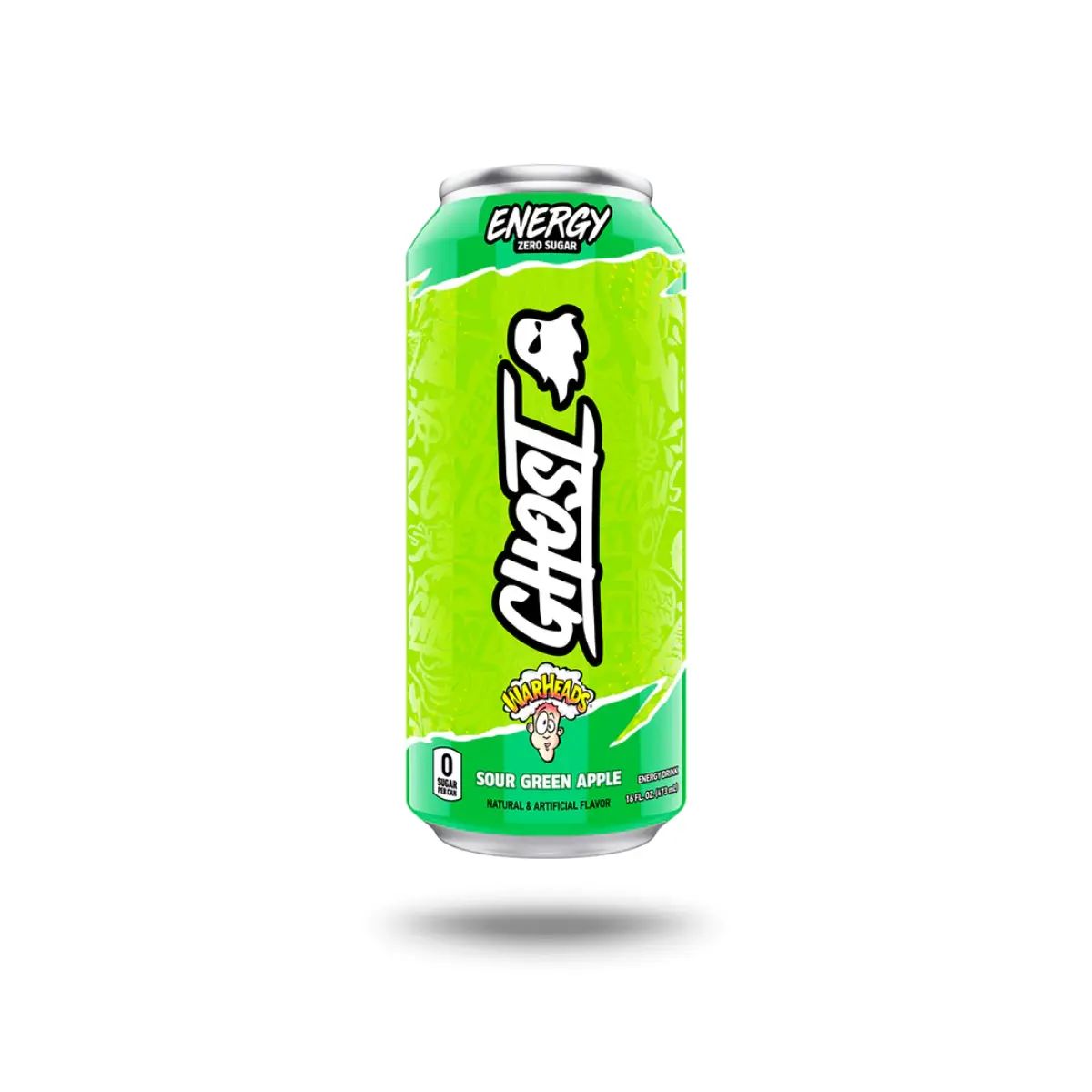 GHOST Energy Drink Zero Sugar Sour Patch Green Apple 473ml