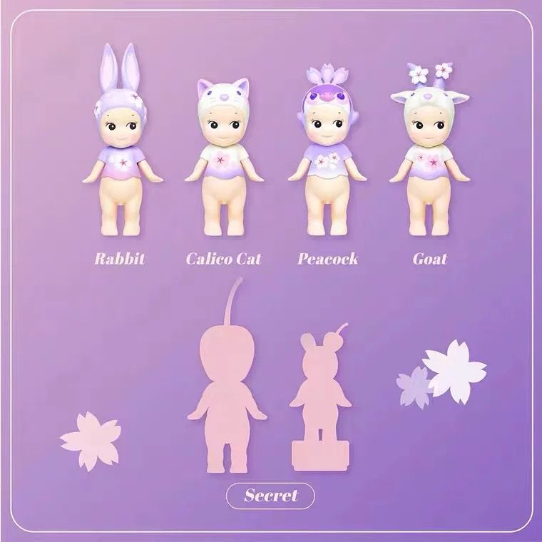 Sonny Angel Mini Figure Cherry Blossom Series Night Version Blind Box