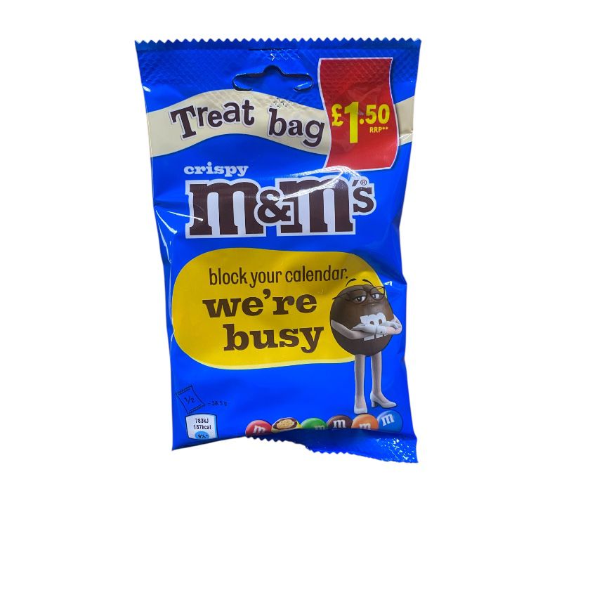 M&m's Crispy Treat Bag 77g
