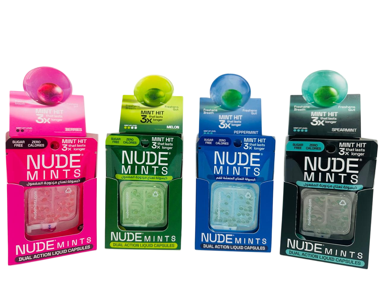 Nude Mints Berries Flavor 30 Capsules