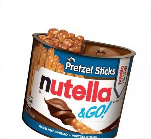Nutella & Go with Hazelnut Spreads & Pretzel Sticks