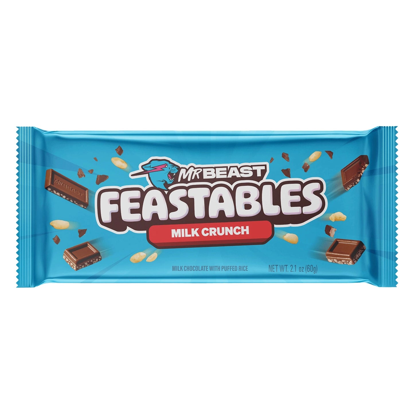 Mr.Beast Feastables Milk Crunch Chocolate Bar 60g