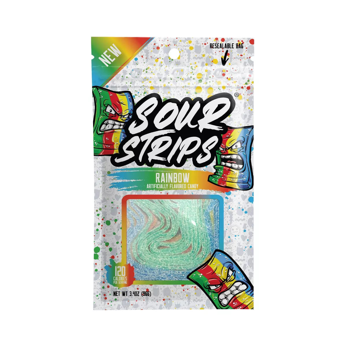 Sour Strips Rainbow Candy