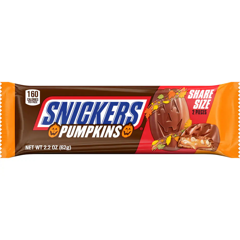Snickers Halloween Orange Pumpkin Snicker, 2.2 Ounce