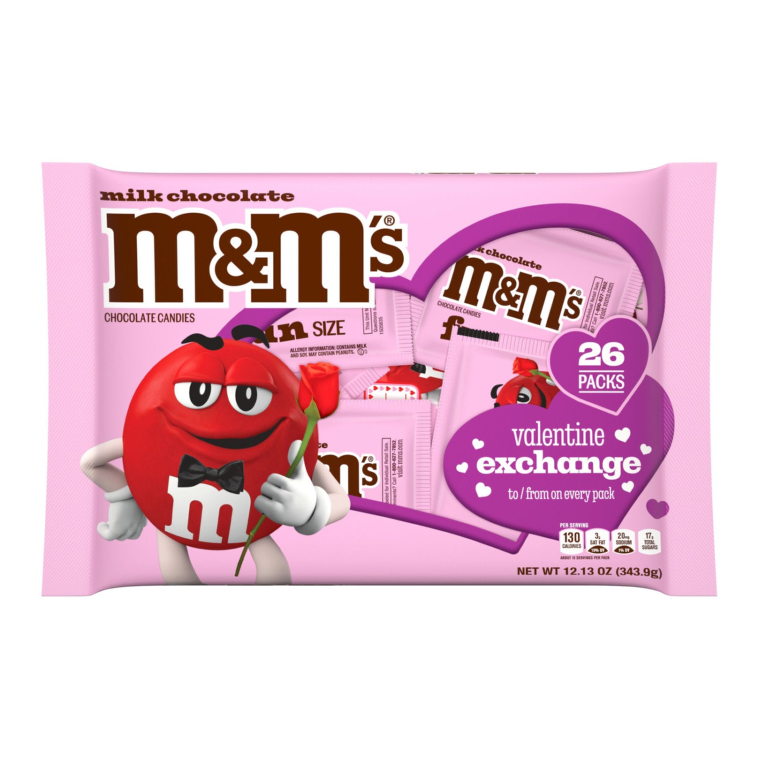 M&M'S Milk Chocolate Funsize Display Ready Case Valentine'S Day