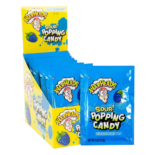 WARHEADS Sour Popping Candy Blue Raspberry 9g