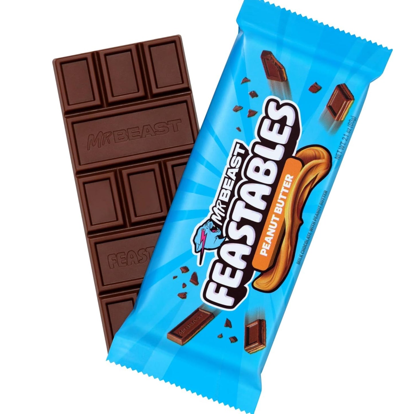 Mr Beast Feastables Peanut Butter Chocolate 60g