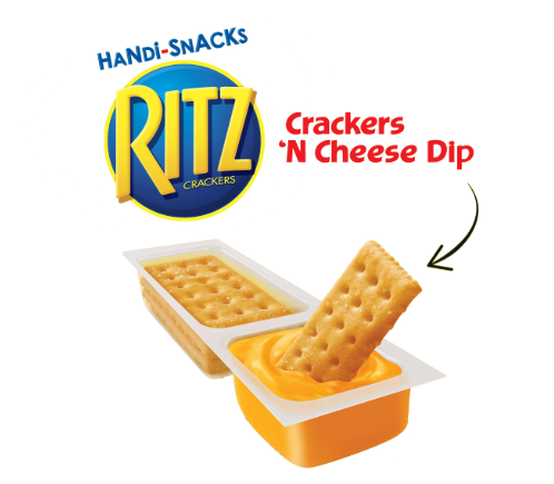 Handi Snacks Ritz Crackers N Cheez Two Compartment Snacks, 0.95 Ounce,