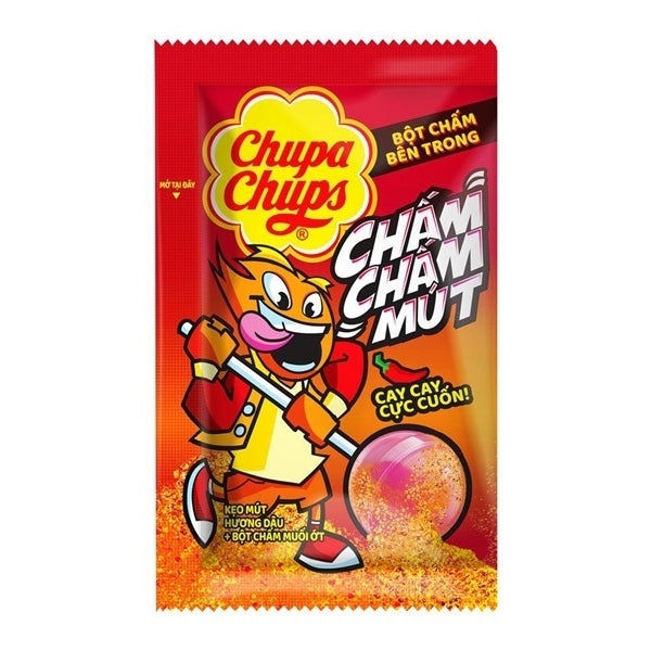 Chupa Chups Lollipops Dip And Lick Strawberry 8G
