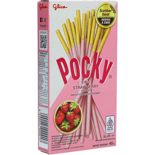 Glico Pocky Strawberry Flavor 55g ( BUY 1 GET 1 FREE!!!)