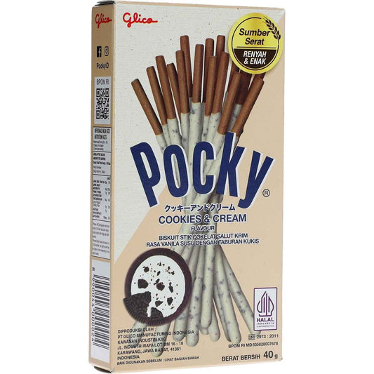 Glica Pocky Cookies&Cream Flavor 47G ( BUY 1 GET 1 FREE!!!)