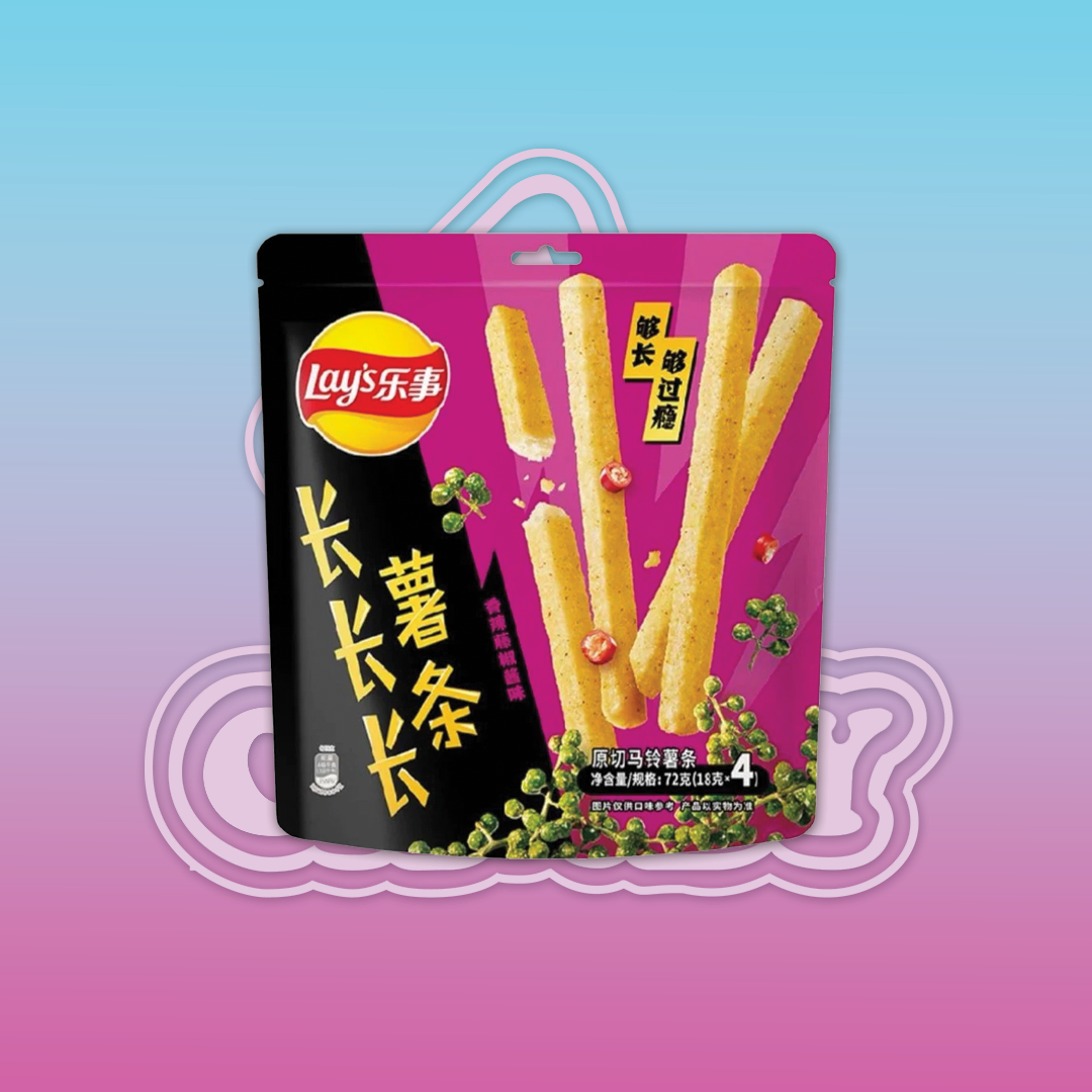 Lay's Long Chips Spicy Pepper Sauce Flavor