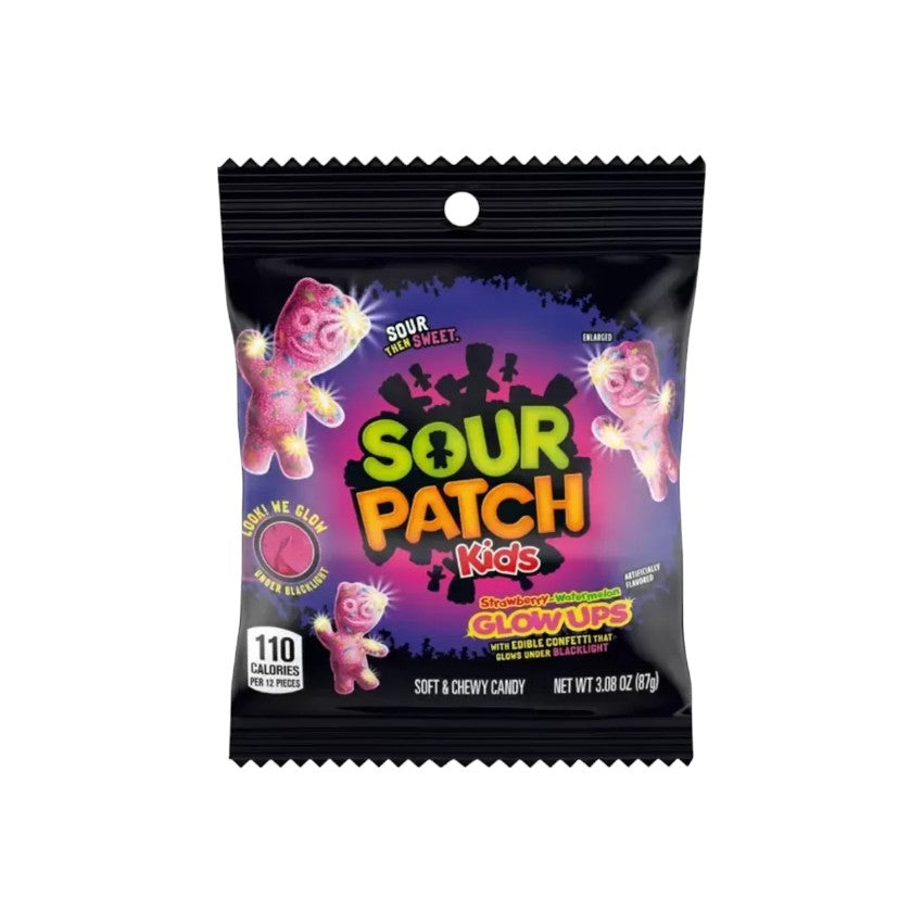 Sour Patch kids Strawberry -Watermelon GlowUps 3.08oz (87g)