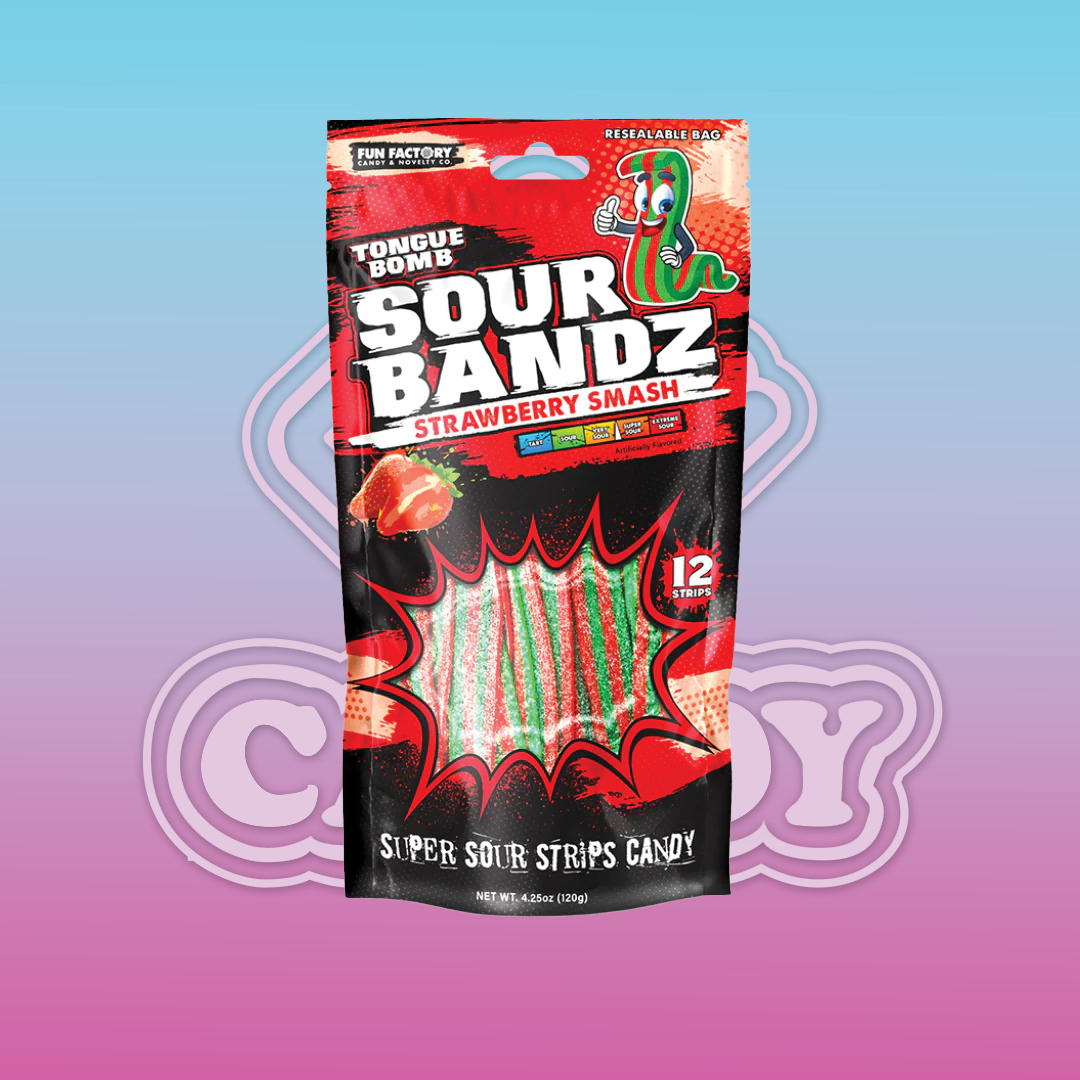 Jc Sour Bandz Strawberry Smash 120G