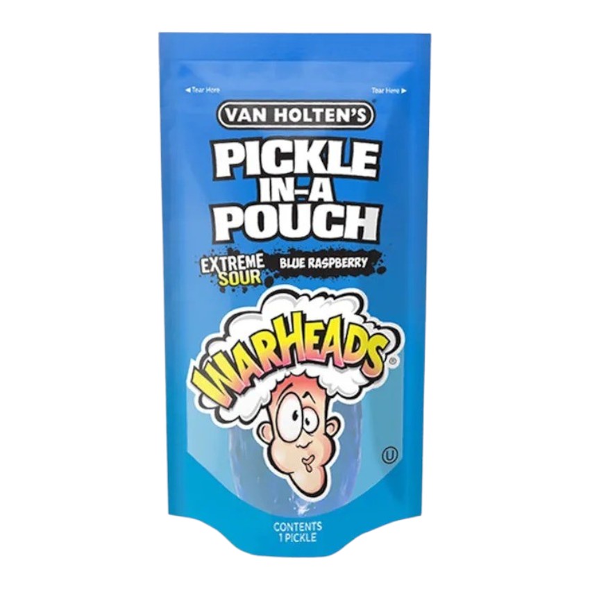 Van Holten's Warheads Blue Raspberry  Jumbo-Pickle