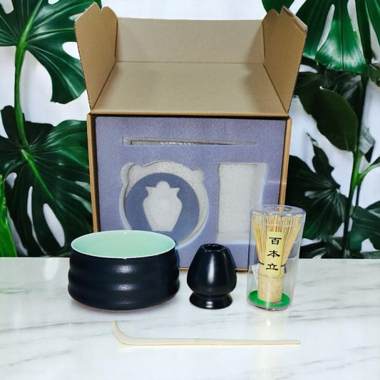 Matcha Set of 4pcs Mix of Black & Green Color