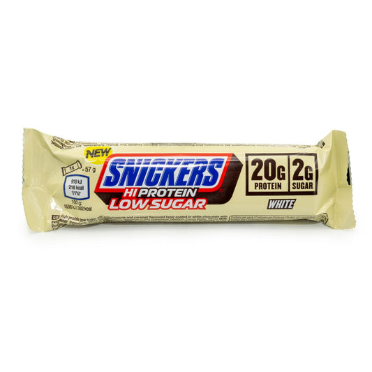 Snickers Bars - Low Sugar High Protein Bars- White Chocolate 57g