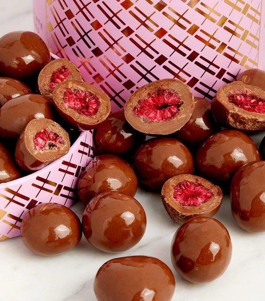 Harrods Milk Chocolate Raspberries 270g