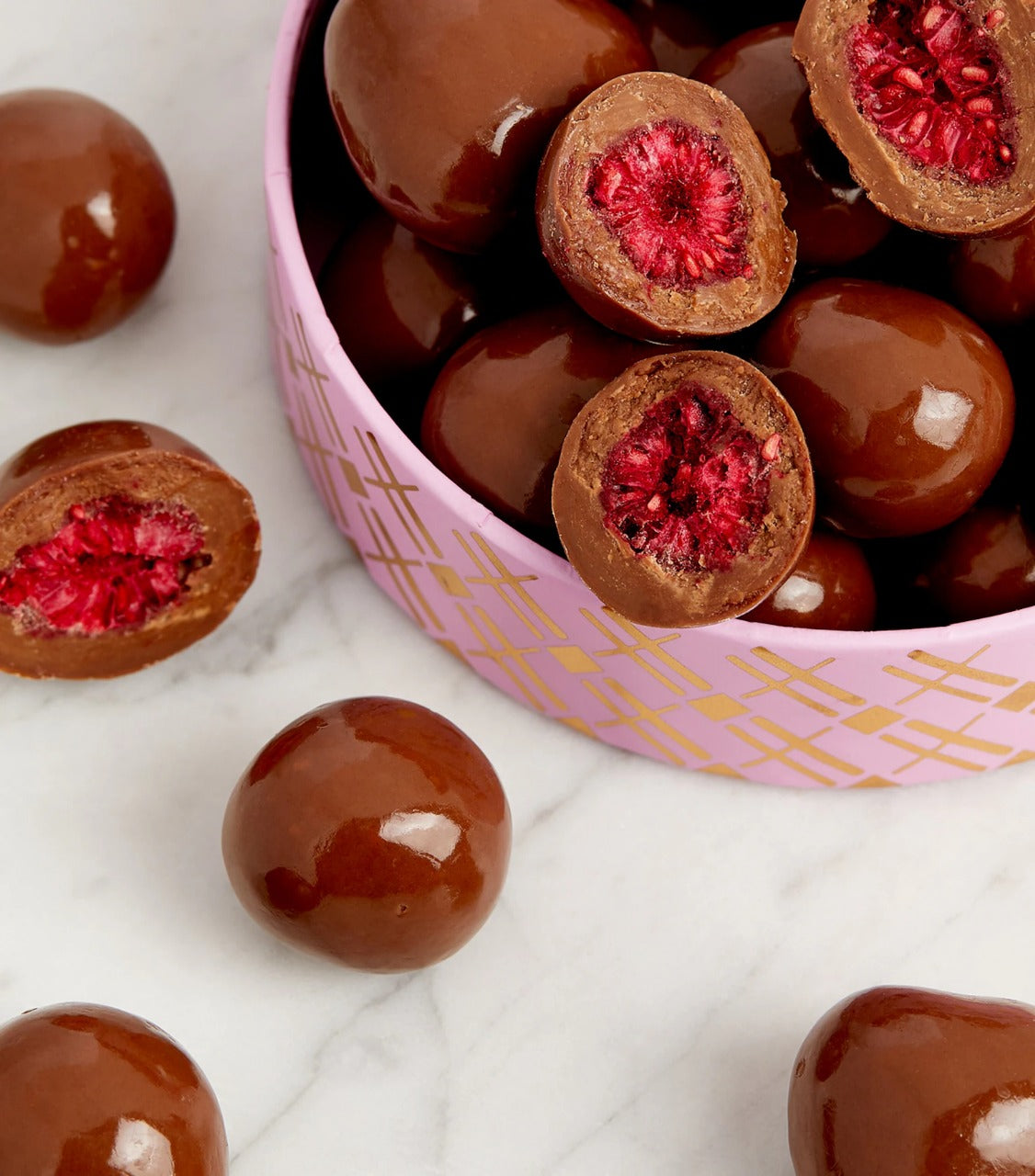 Harrods Milk Chocolate Raspberries 270g
