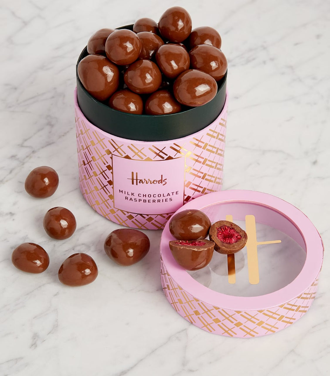Harrods Milk Chocolate Raspberries 270g