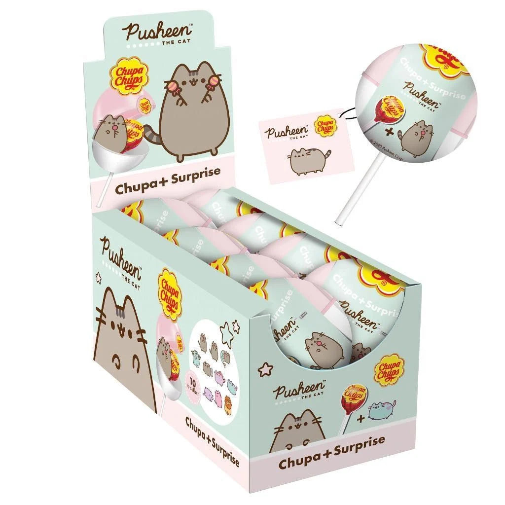 Chupa Chups Surprise Lollipops Candy & Pusheen The Cat Toy