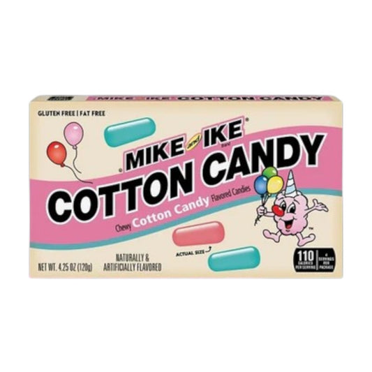 Mike and Ike Cotton Candy Chewy  Flavored Candies 4.25oz (120g)