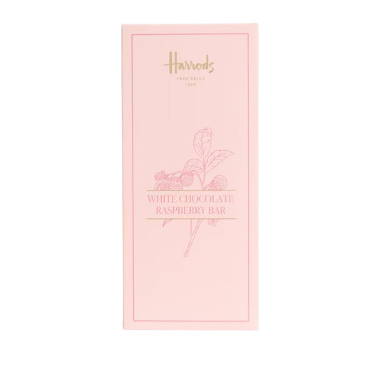 Harrods White Chocolate Raspberry Bar 80g