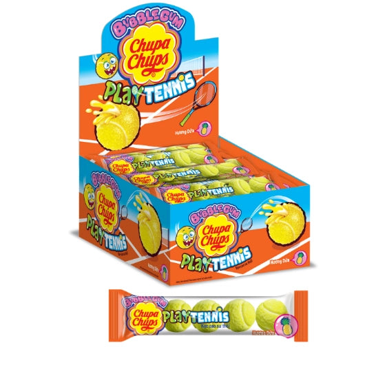 Chupa Chups Tennis Ball Bubblegum Pineapple Flavor 18G